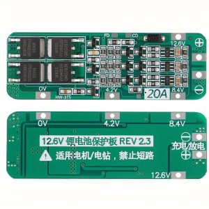bms 3s 20a li ion protection board (5 pcs) 11.1v/12.6v