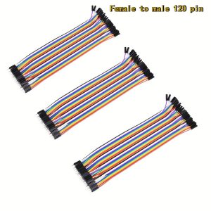 Dupont Jumper Wires 120pcs 20cm (M-M, M-F, F-F) 3 Types