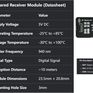 IR RX/TX Module 38KHz 5pcs